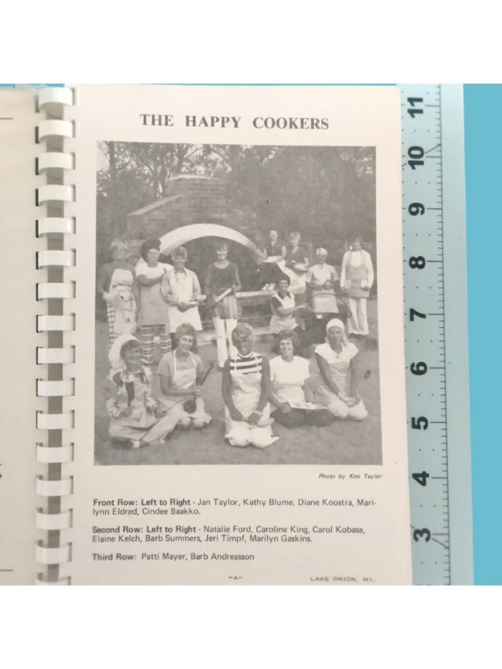 Spiral Bound Cookbook Keatington Womens Club Happy Cooker 1976 Lake Orion MI